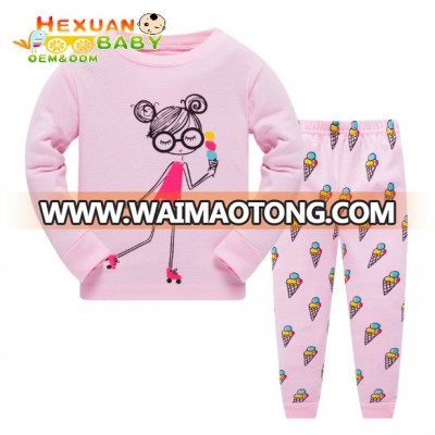 2-7Y , Hot sell Animal printed pajamas for kids  270